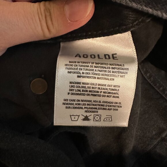 Agolde Parker Vintage Cut Off Short black - size 32 - Picture 4 of 7